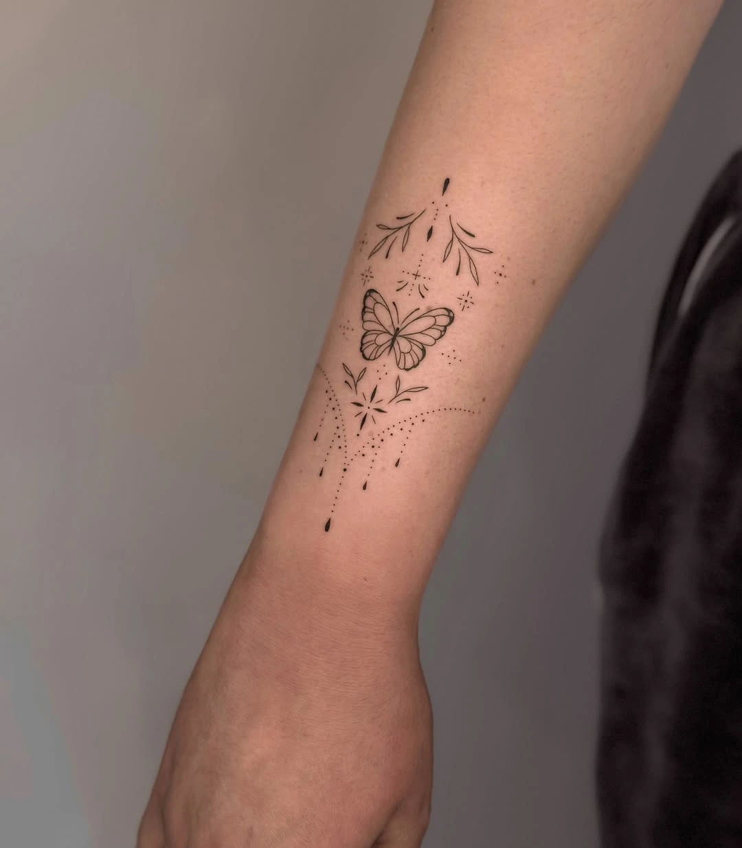 Fine line tattoo work at XOXO Tattoo Studio Dublin - quality and care in every piece