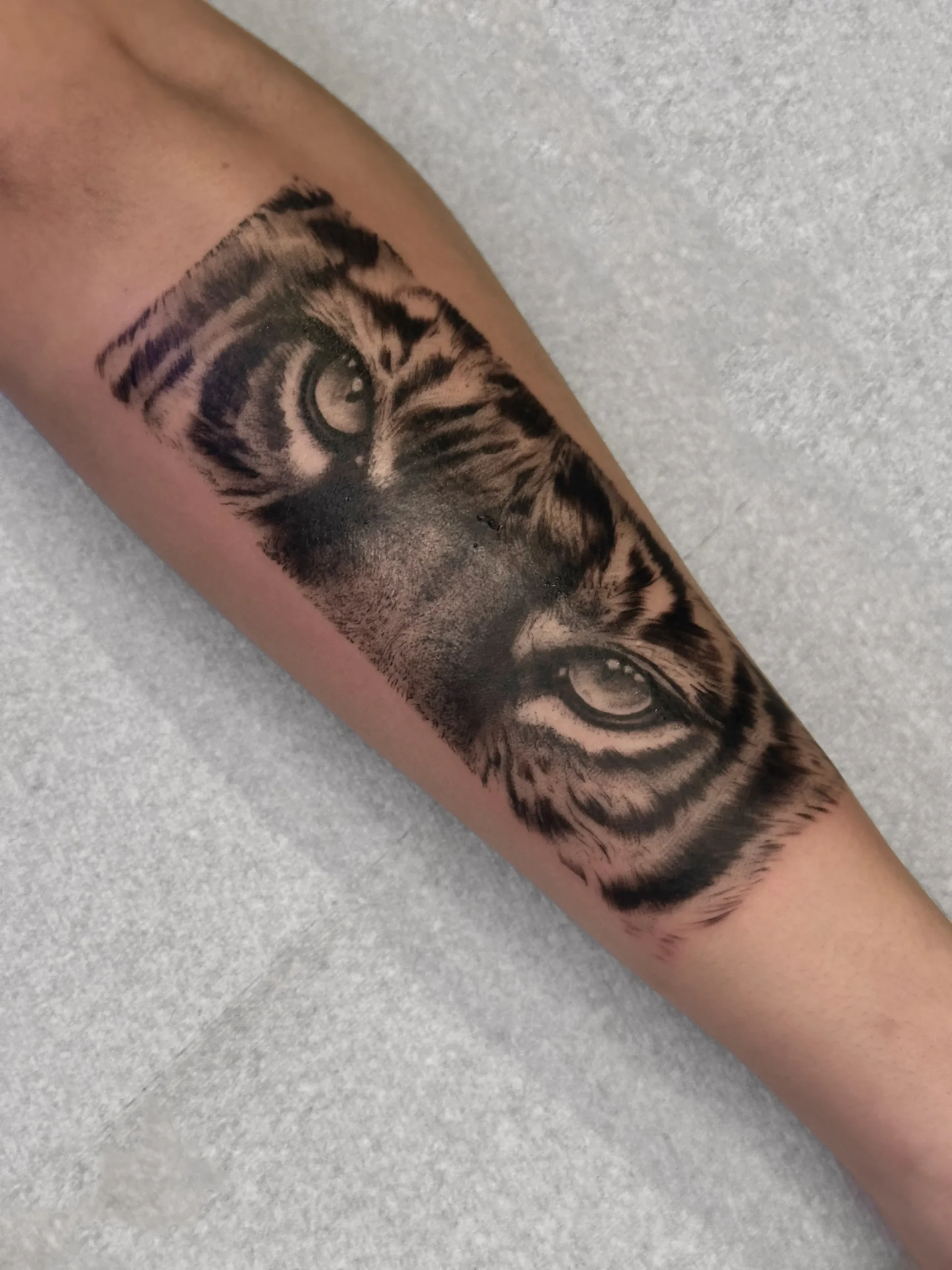 Black and grey realism tattoo at XOXO Dublin