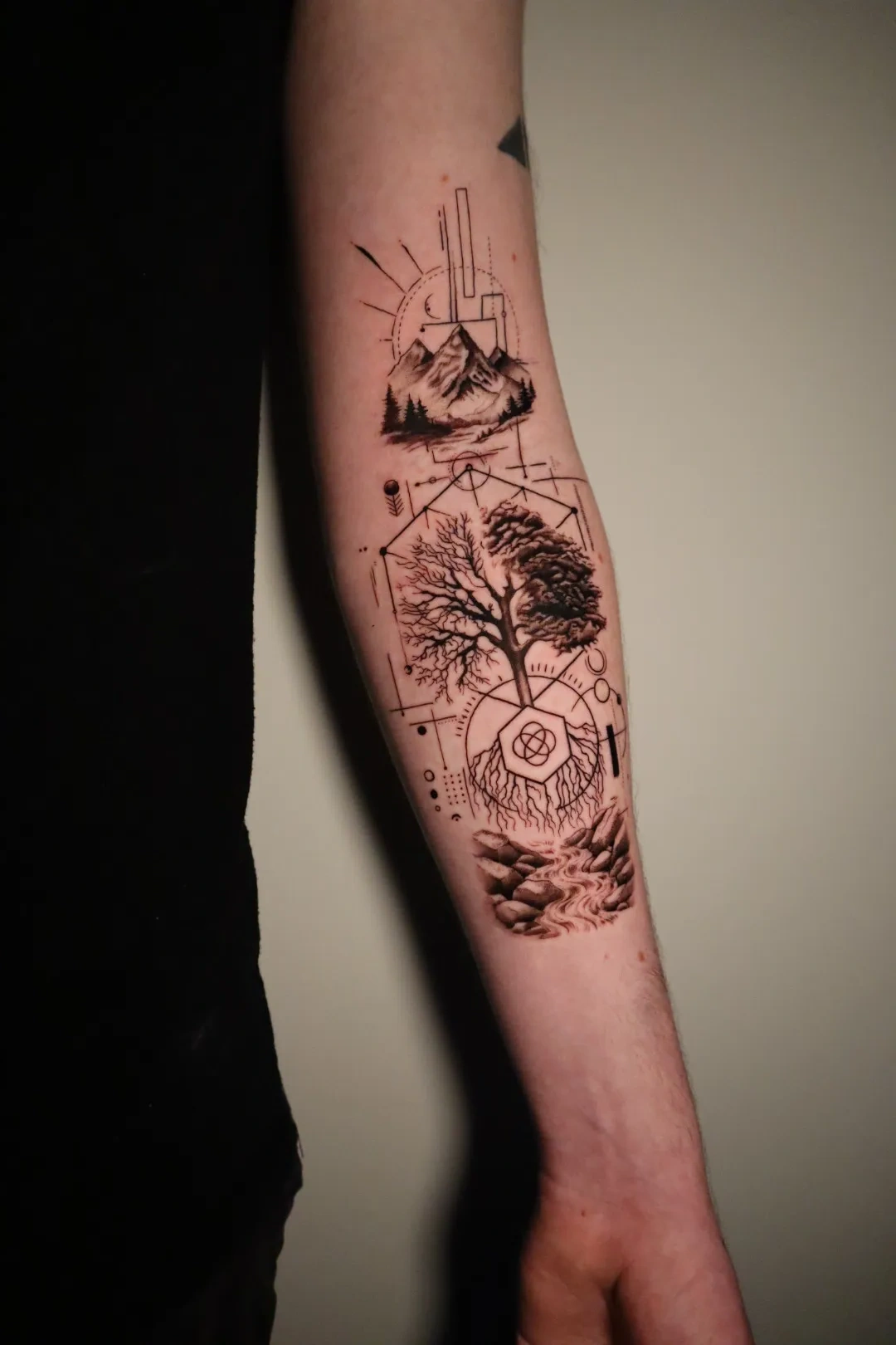 Large custom design tattoo at XOXO Dublin