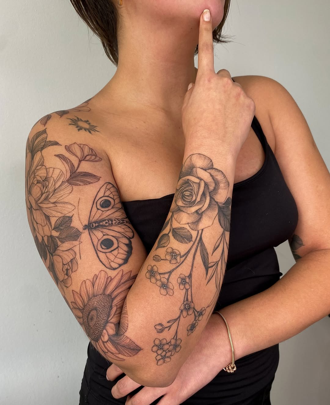 Botanical tattoo at XOXO Dublin