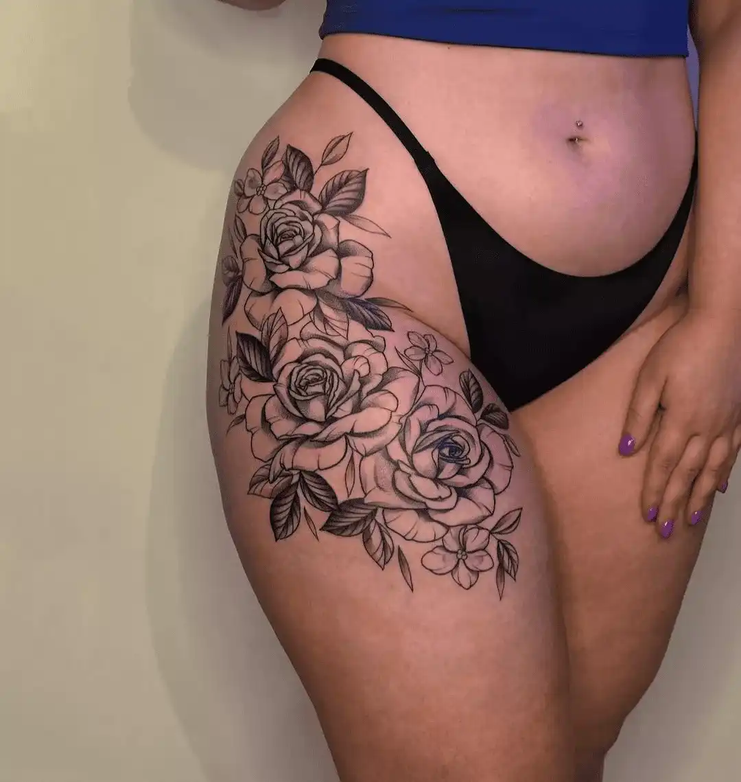 Large composition tattoo at XOXO Dublin