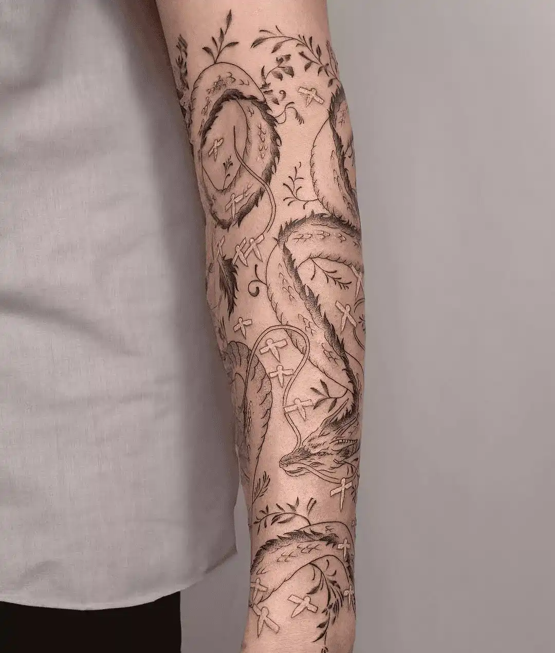 Large detailed tattoo at XOXO Dublin