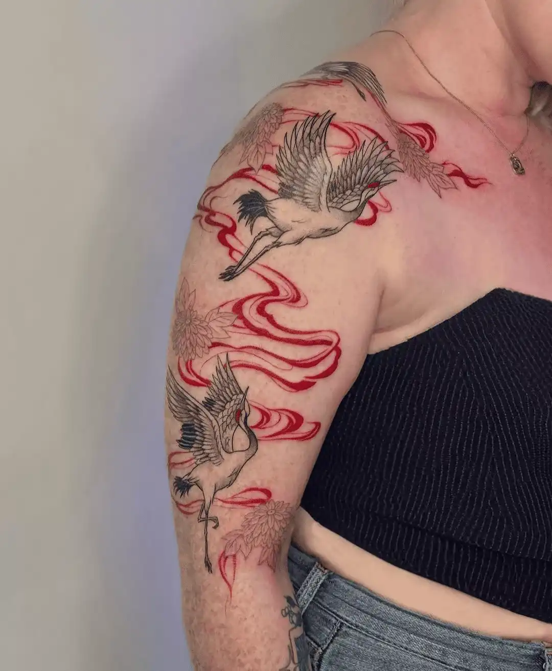 Large custom tattoo at XOXO Dublin