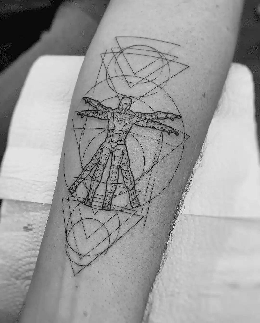 Custom detailed tattoo at XOXO Dublin