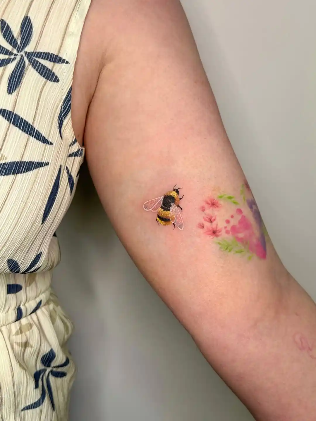 Fine detail micro realism tattoo at XOXO Dublin