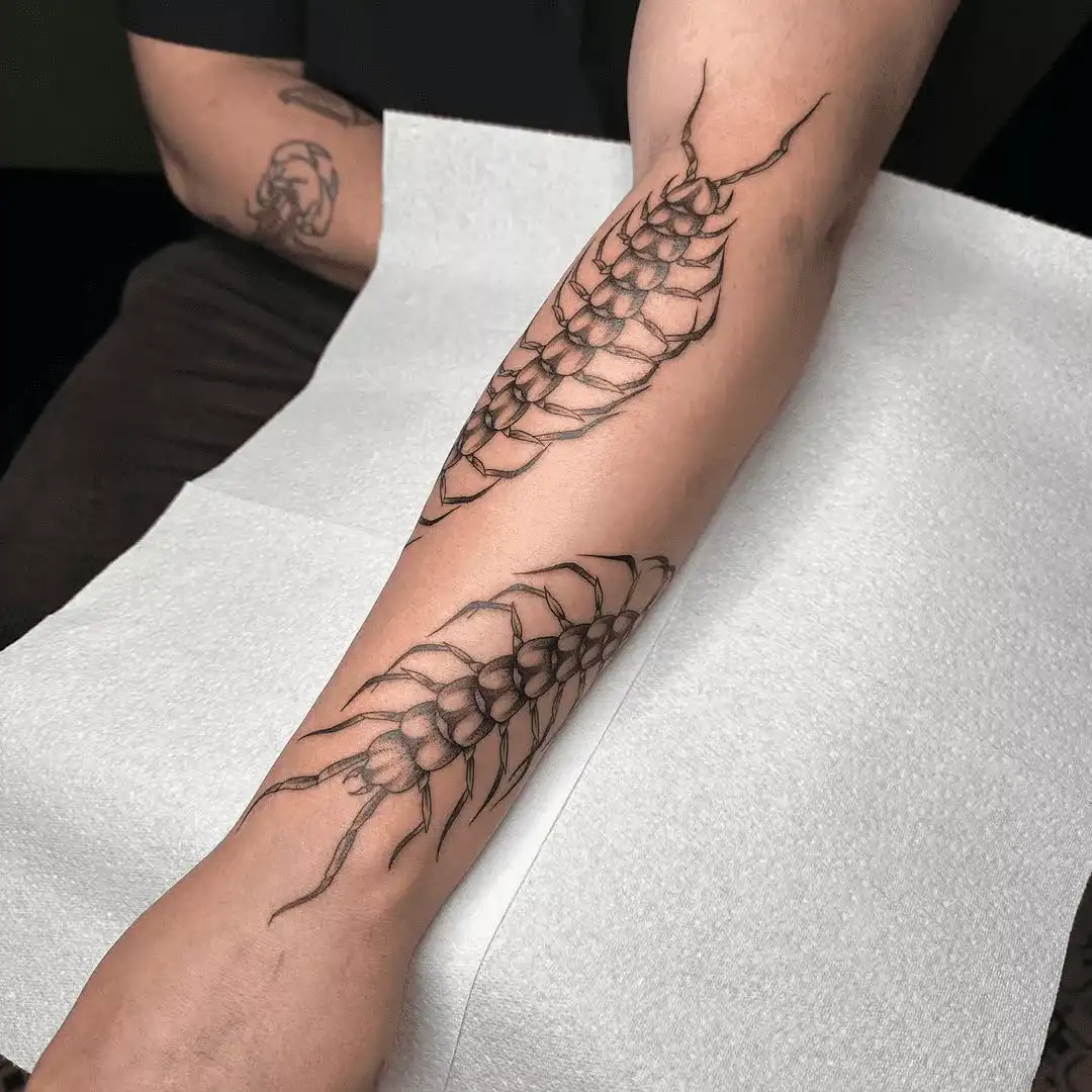 Large sleeve tattoo at XOXO Dublin