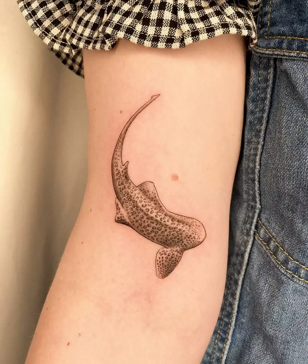 Custom floral design tattoo by Leonardo Cardenas at XOXO Dublin