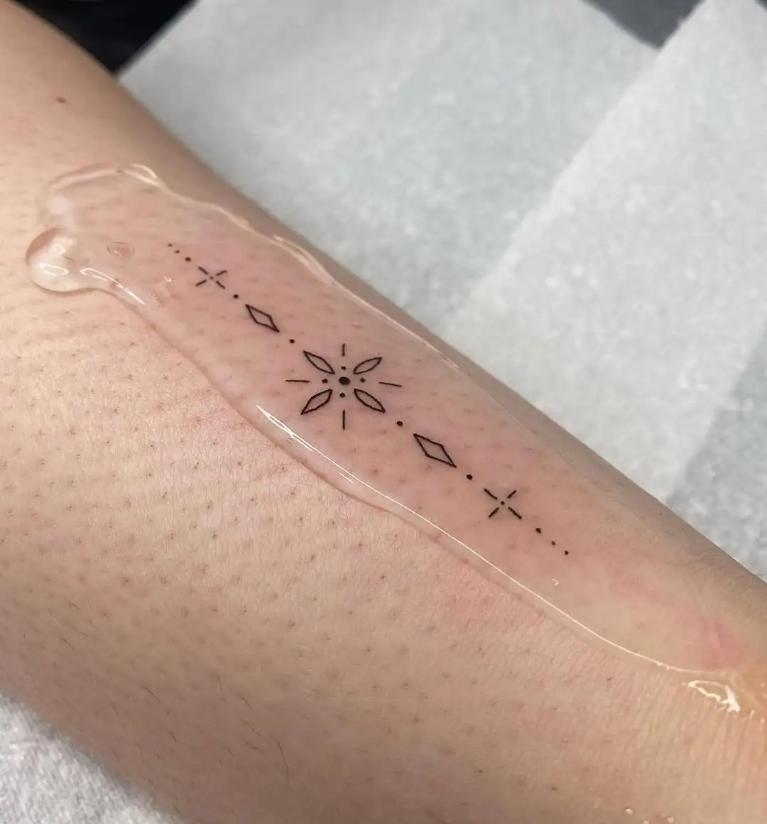 Fine Line Floral - Fine Line tattoo at XOXO Dublin