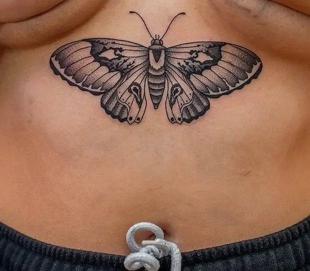 Butterfly tattoo at XOXO Dublin